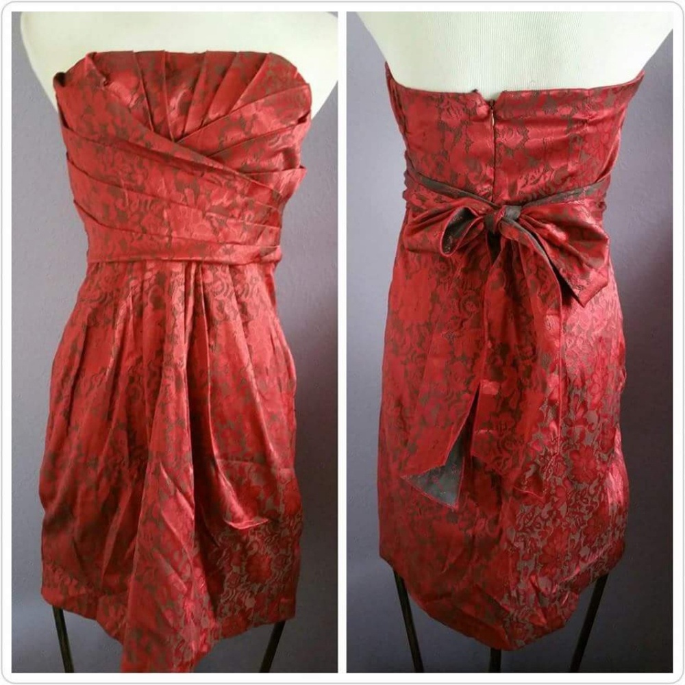 Love Reigns Red and Black Cocktail / Party Dress